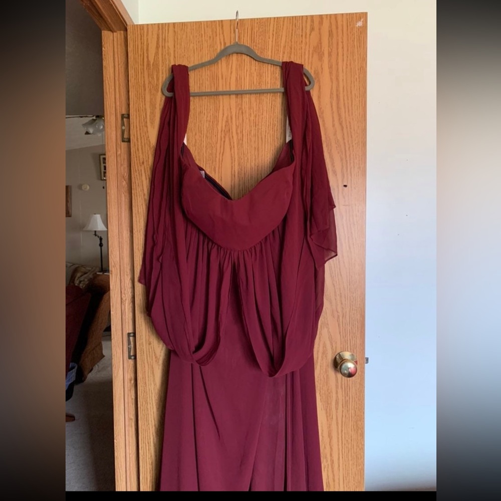 Burgundy formal dress